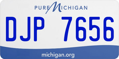 MI license plate DJP7656