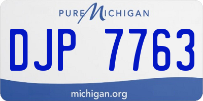 MI license plate DJP7763