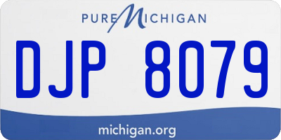 MI license plate DJP8079
