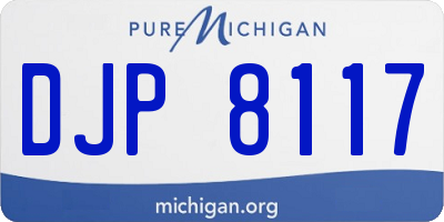 MI license plate DJP8117