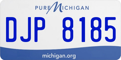 MI license plate DJP8185