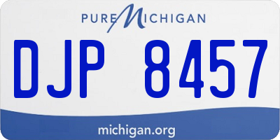MI license plate DJP8457