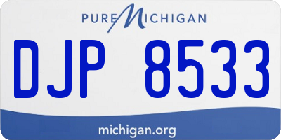 MI license plate DJP8533
