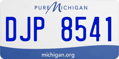 MI license plate DJP8541
