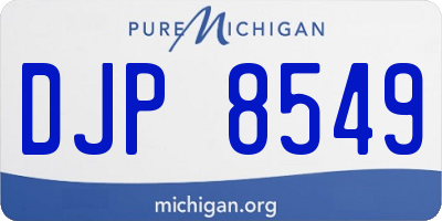 MI license plate DJP8549