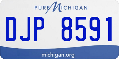 MI license plate DJP8591
