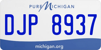 MI license plate DJP8937