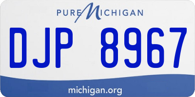 MI license plate DJP8967