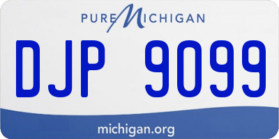 MI license plate DJP9099