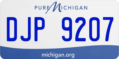 MI license plate DJP9207