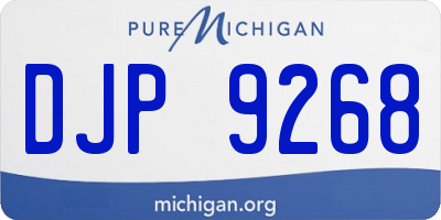 MI license plate DJP9268