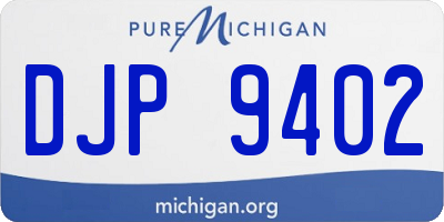 MI license plate DJP9402