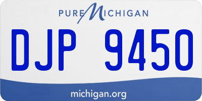 MI license plate DJP9450