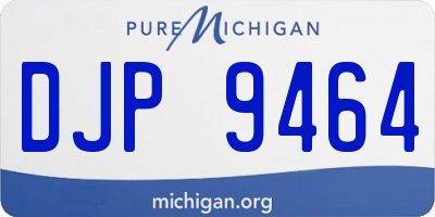 MI license plate DJP9464
