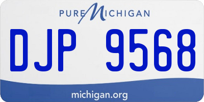 MI license plate DJP9568