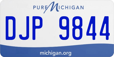 MI license plate DJP9844