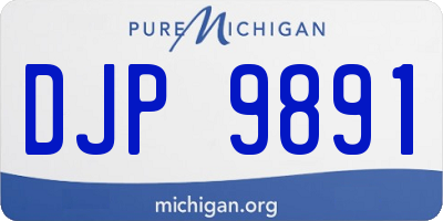 MI license plate DJP9891