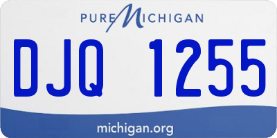 MI license plate DJQ1255