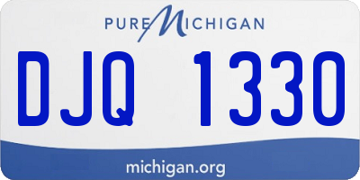 MI license plate DJQ1330