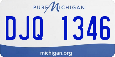 MI license plate DJQ1346
