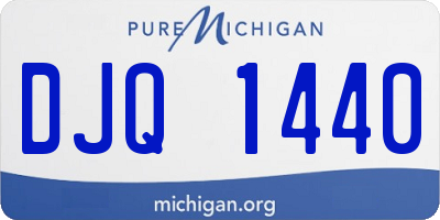 MI license plate DJQ1440