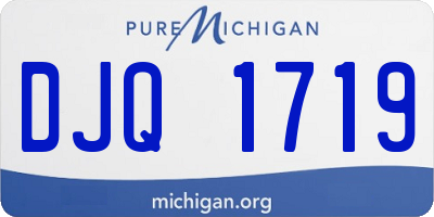 MI license plate DJQ1719