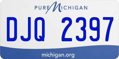 MI license plate DJQ2397