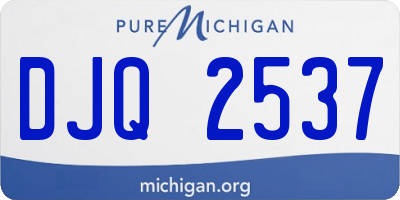 MI license plate DJQ2537