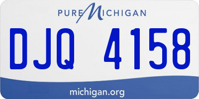 MI license plate DJQ4158