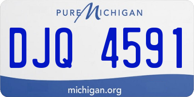 MI license plate DJQ4591