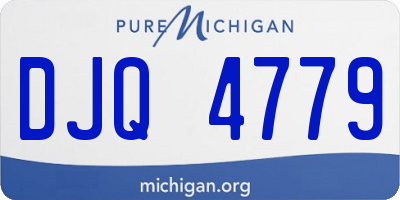 MI license plate DJQ4779