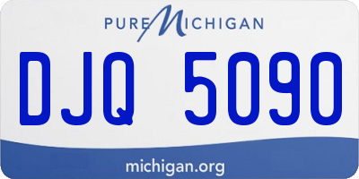 MI license plate DJQ5090