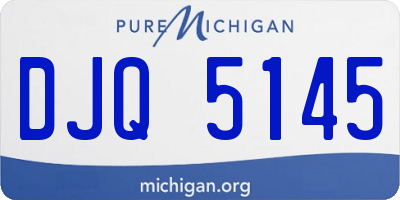MI license plate DJQ5145