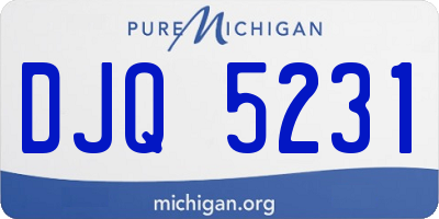 MI license plate DJQ5231