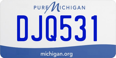 MI license plate DJQ531