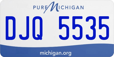MI license plate DJQ5535