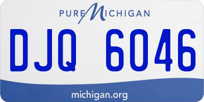 MI license plate DJQ6046