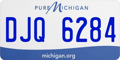 MI license plate DJQ6284