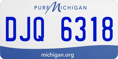 MI license plate DJQ6318