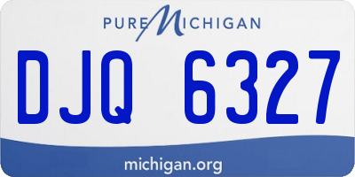 MI license plate DJQ6327