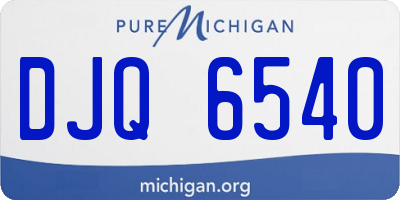 MI license plate DJQ6540