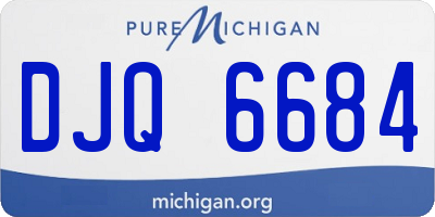 MI license plate DJQ6684