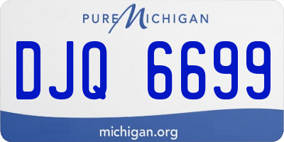 MI license plate DJQ6699