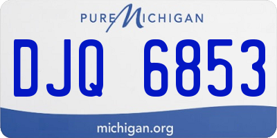 MI license plate DJQ6853