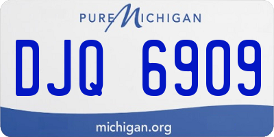 MI license plate DJQ6909