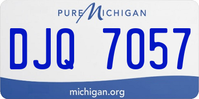 MI license plate DJQ7057