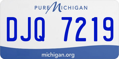 MI license plate DJQ7219