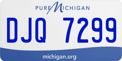 MI license plate DJQ7299