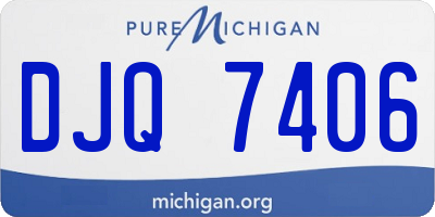 MI license plate DJQ7406