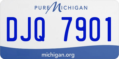 MI license plate DJQ7901